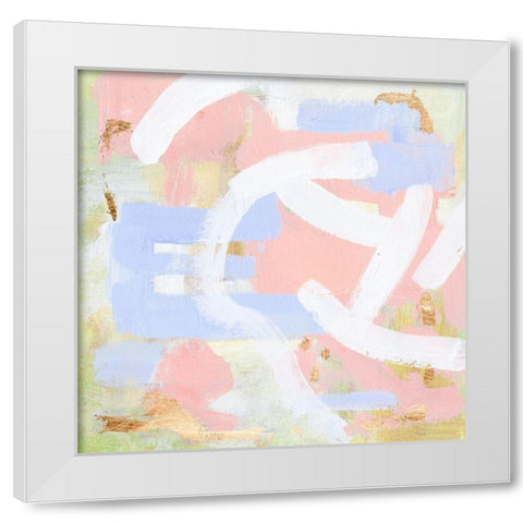 Champagne Blush II White Modern Wood Framed Art Print by Wang, Melissa