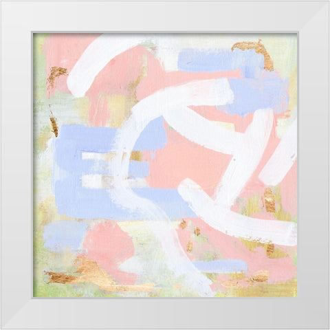 Champagne Blush II White Modern Wood Framed Art Print by Wang, Melissa