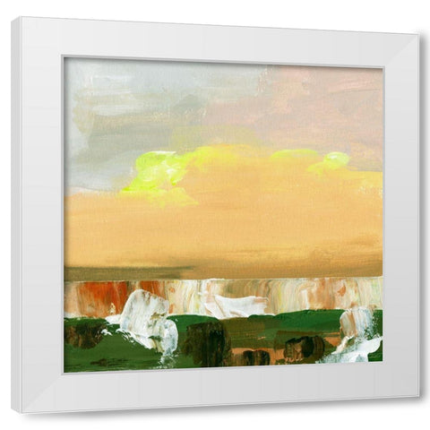 Wetland Sunrise I White Modern Wood Framed Art Print by Wang, Melissa