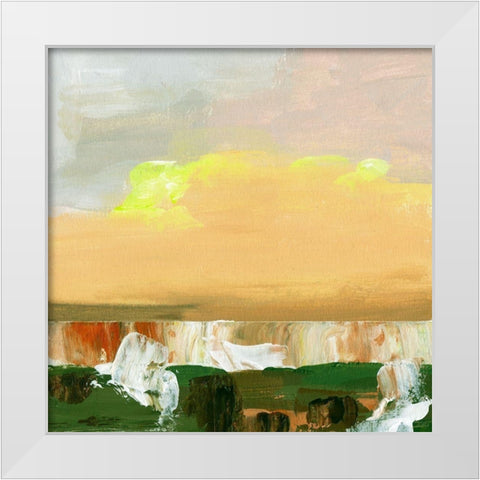 Wetland Sunrise I White Modern Wood Framed Art Print by Wang, Melissa