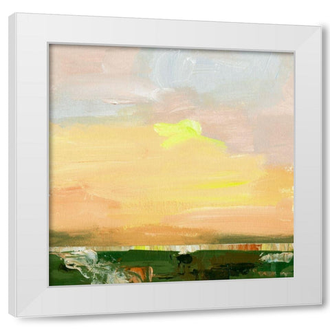 Wetland Sunrise II White Modern Wood Framed Art Print by Wang, Melissa