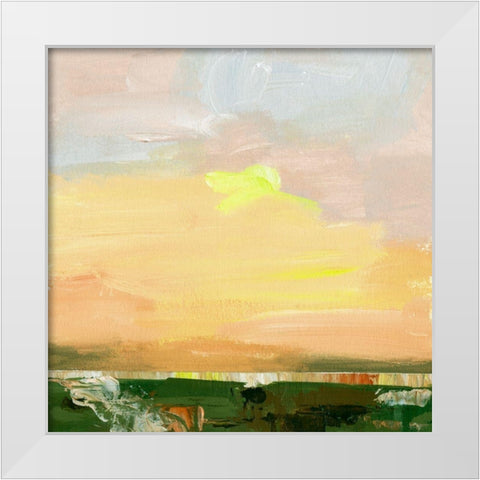 Wetland Sunrise II White Modern Wood Framed Art Print by Wang, Melissa