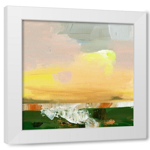 Wetland Sunrise III White Modern Wood Framed Art Print by Wang, Melissa