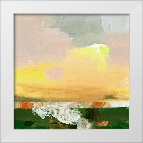 Wetland Sunrise III White Modern Wood Framed Art Print by Wang, Melissa