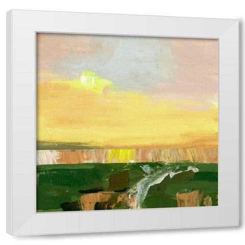 Wetland Sunrise IV White Modern Wood Framed Art Print by Wang, Melissa