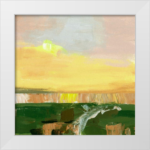 Wetland Sunrise IV White Modern Wood Framed Art Print by Wang, Melissa