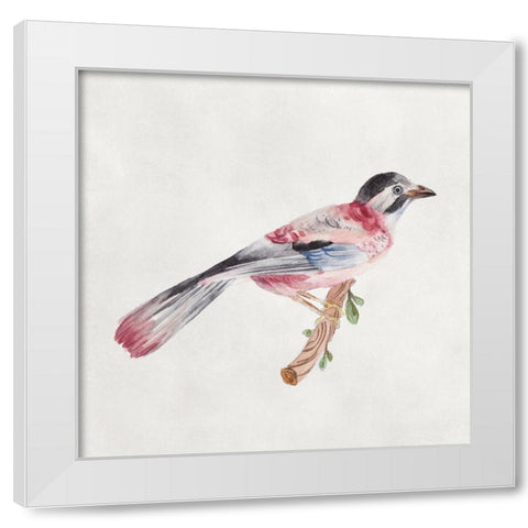 Bird Sketch I White Modern Wood Framed Art Print by Wang, Melissa