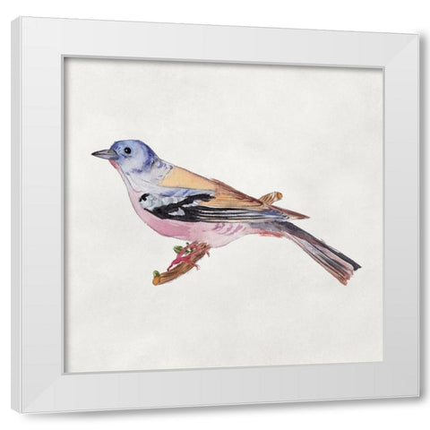 Bird Sketch II White Modern Wood Framed Art Print by Wang, Melissa