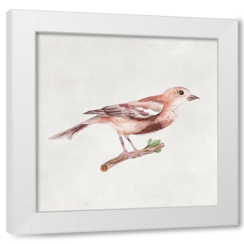 Bird Sketch IV White Modern Wood Framed Art Print by Wang, Melissa