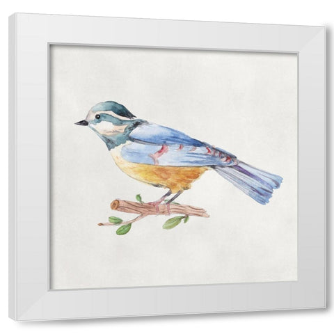 Bird Sketch V White Modern Wood Framed Art Print by Wang, Melissa