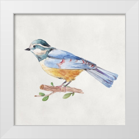 Bird Sketch V White Modern Wood Framed Art Print by Wang, Melissa