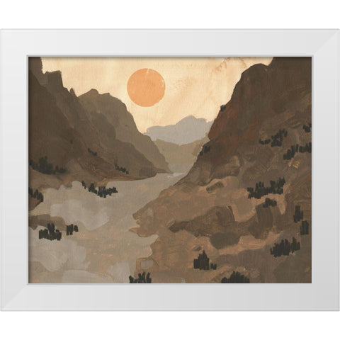 Thunder Rock II White Modern Wood Framed Art Print by Green, Jacob