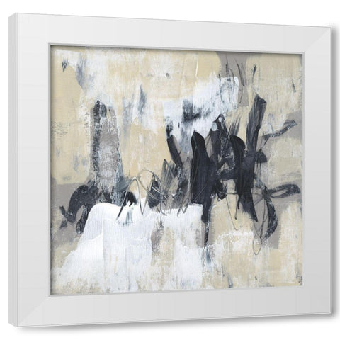 Neutral Exercise II White Modern Wood Framed Art Print by Goldberger, Jennifer