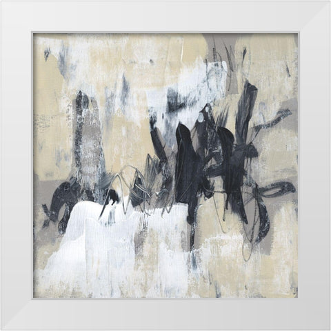 Neutral Exercise II White Modern Wood Framed Art Print by Goldberger, Jennifer