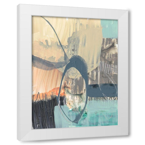 Sorbet Abstract I White Modern Wood Framed Art Print by Goldberger, Jennifer