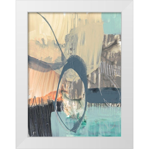 Sorbet Abstract I White Modern Wood Framed Art Print by Goldberger, Jennifer