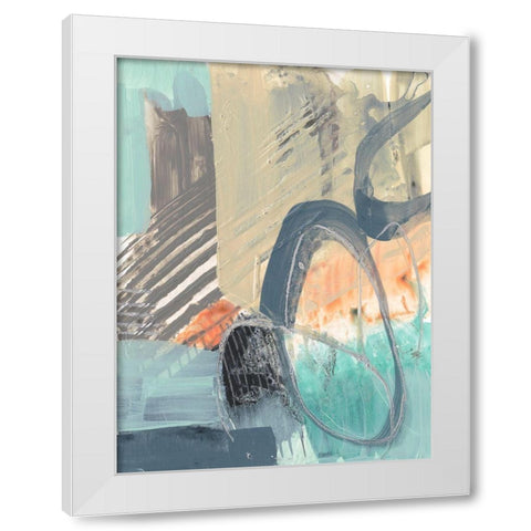 Sorbet Abstract II White Modern Wood Framed Art Print by Goldberger, Jennifer