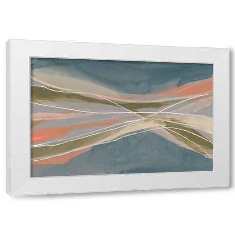 Pastel Undulation I White Modern Wood Framed Art Print by Goldberger, Jennifer