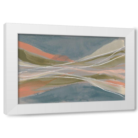 Pastel Undulation II White Modern Wood Framed Art Print by Goldberger, Jennifer