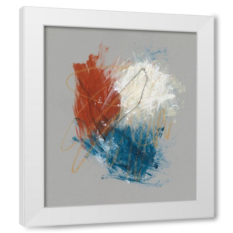 Primary Color Study I White Modern Wood Framed Art Print by Stramel, Renee W.