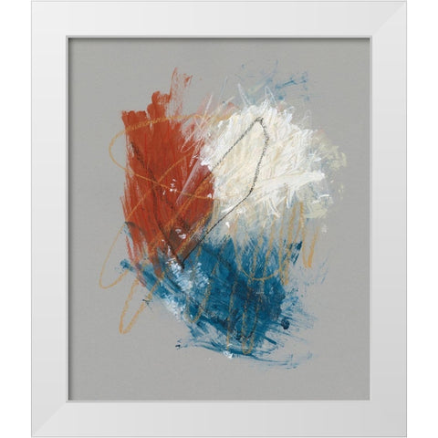 Primary Color Study I White Modern Wood Framed Art Print by Stramel, Renee W.