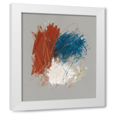 Primary Color Study II White Modern Wood Framed Art Print by Stramel, Renee W.
