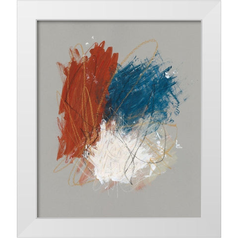 Primary Color Study II White Modern Wood Framed Art Print by Stramel, Renee W.