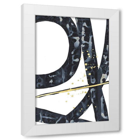 Onyx Tracery II White Modern Wood Framed Art Print by Stramel, Renee W.