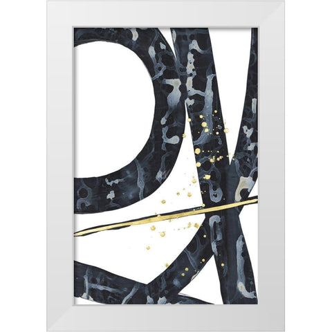 Onyx Tracery II White Modern Wood Framed Art Print by Stramel, Renee W.