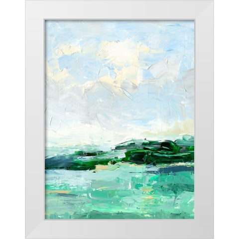Forecast II White Modern Wood Framed Art Print by Harper, Ethan