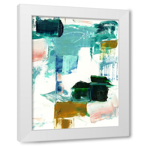 Tag I White Modern Wood Framed Art Print by Harper, Ethan