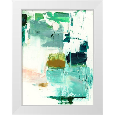 Tag II White Modern Wood Framed Art Print by Harper, Ethan