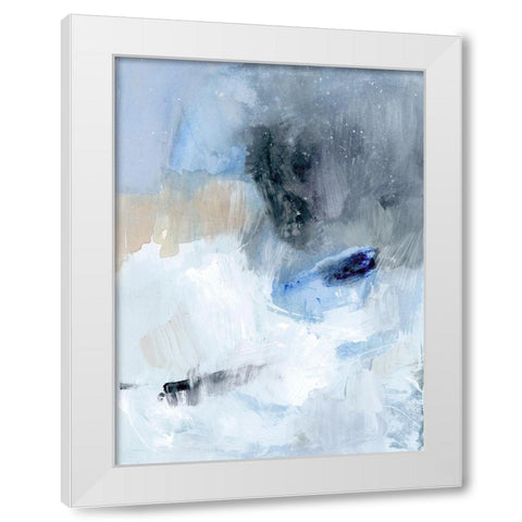 Welle II White Modern Wood Framed Art Print by Barnes, Victoria