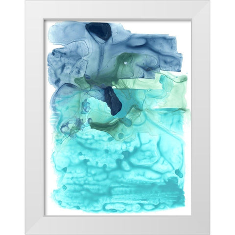 Water Weaver I White Modern Wood Framed Art Print by Vess, June Erica