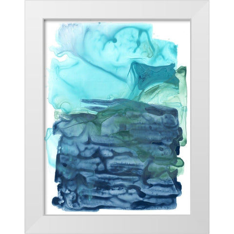 Water Weaver II White Modern Wood Framed Art Print by Vess, June Erica