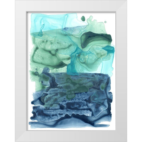 Water Weaver III White Modern Wood Framed Art Print by Vess, June Erica