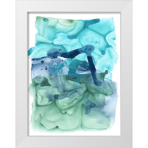 Water Weaver IV White Modern Wood Framed Art Print by Vess, June Erica