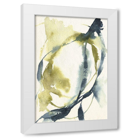 Unwinding I White Modern Wood Framed Art Print by Goldberger, Jennifer