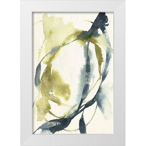 Unwinding I White Modern Wood Framed Art Print by Goldberger, Jennifer