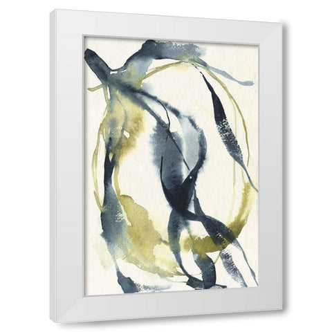 Unwinding II White Modern Wood Framed Art Print by Goldberger, Jennifer