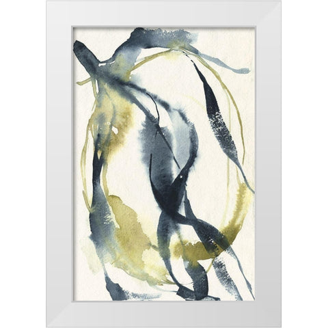 Unwinding II White Modern Wood Framed Art Print by Goldberger, Jennifer