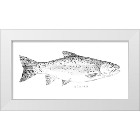 Sketch of the Day I White Modern Wood Framed Art Print by Caroline, Emma