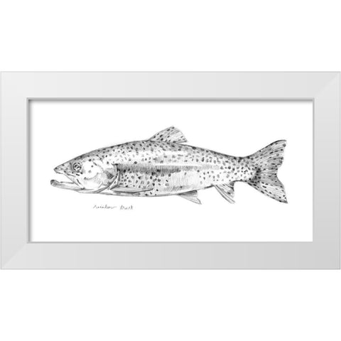 Sketch of the Day II White Modern Wood Framed Art Print by Caroline, Emma