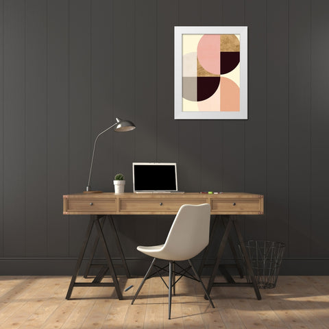 Wonder Wheels I White Modern Wood Framed Art Print by Warren, Annie