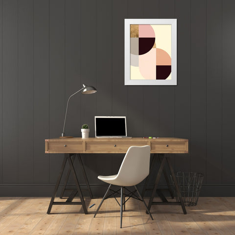 Wonder Wheels IV White Modern Wood Framed Art Print by Warren, Annie