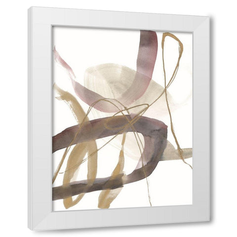 A Hint of Plum I White Modern Wood Framed Art Print by Goldberger, Jennifer