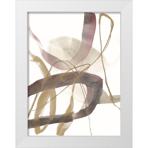 A Hint of Plum I White Modern Wood Framed Art Print by Goldberger, Jennifer