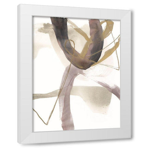 A Hint of Plum II White Modern Wood Framed Art Print by Goldberger, Jennifer