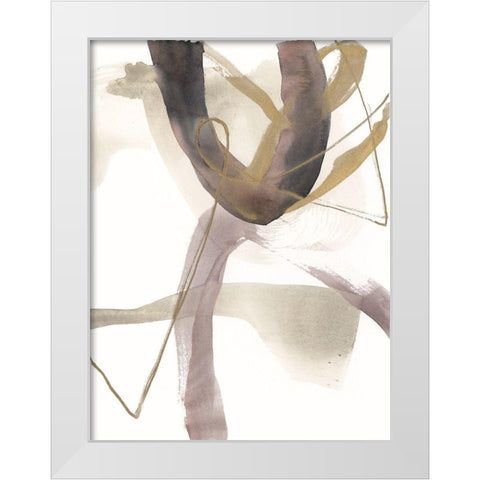 A Hint of Plum II White Modern Wood Framed Art Print by Goldberger, Jennifer