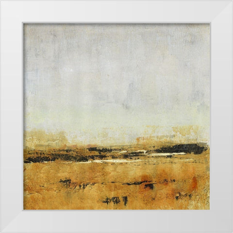 Gold Horizon I White Modern Wood Framed Art Print by OToole, Tim